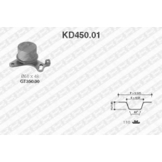 KD450.01 SNR Комплект ремня грм