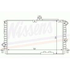 60018 NISSENS Радиатор, охлаждение двигателя