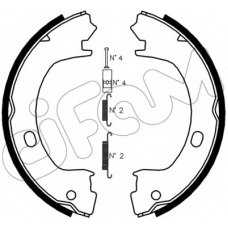 153-031K CIFAM Комплект тормозных колодок, стояночная тормозная с