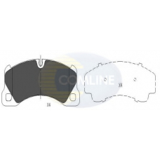 CBP06039 COMLINE Комплект тормозных колодок, дисковый тормоз