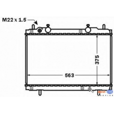 8MK 376 767-541 HELLA Радиатор, охлаждение двигателя