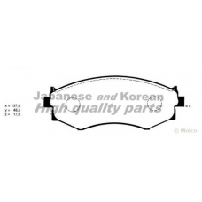 N009-45 ASHUKI Комплект тормозных колодок, дисковый тормоз