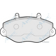 PAD1106 APEC Комплект тормозных колодок, дисковый тормоз