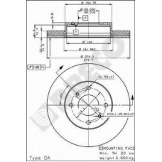 BS 7935 BRECO Тормозной диск