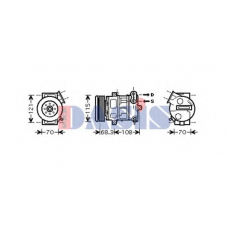 851554N AKS DASIS Компрессор, кондиционер