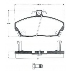 BLF452 QUINTON HAZELL Комплект тормозных колодок, дисковый тормоз