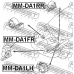 MM-DA1FR FEBEST Подвеска, двигатель