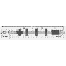 BBH6684 BORG & BECK Тормозной шланг