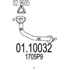 01.10032 MTS Труба выхлопного газа