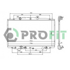 PR 2922A2 PROFIT Радиатор, охлаждение двигателя