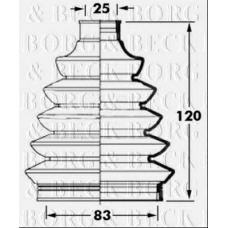 BCB6048 BORG & BECK Пыльник, приводной вал