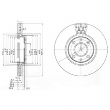 BG3574 DELPHI Тормозной диск