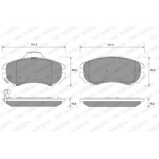 151-1118 WEEN Комплект тормозных колодок, дисковый тормоз