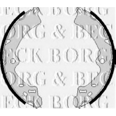 BBS6062 BORG & BECK Комплект тормозных колодок