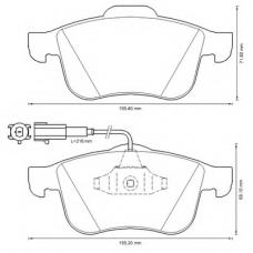 573350B BENDIX Комплект тормозных колодок, дисковый тормоз