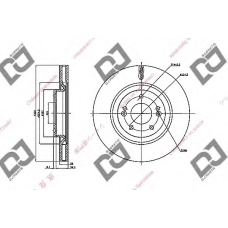 BD2188 DJ PARTS Тормозной диск