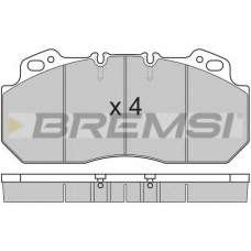 BP7280 BREMSI Комплект тормозных колодок, дисковый тормоз