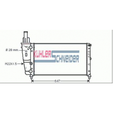 1713501 KUHLER SCHNEIDER Радиатор, охлаждение двигател