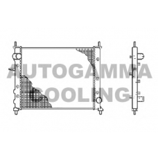 102866 AUTOGAMMA Радиатор, охлаждение двигателя