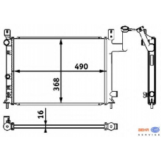 8MK 376 708-141 HELLA Радиатор, охлаждение двигателя