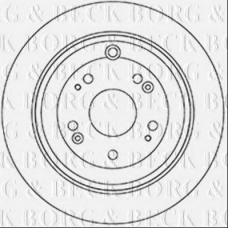 BBD5344 BORG & BECK Тормозной диск