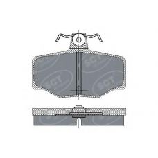 SP 224 SCT Комплект тормозных колодок, дисковый тормоз