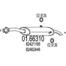 01.66310 MTS Глушитель выхлопных газов конечный