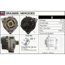 DRA3686 DELCO REMY Генератор