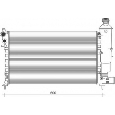 350213871000 MAGNETI MARELLI Радиатор, охлаждение двигателя