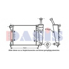 080111N AKS DASIS Радиатор, охлаждение двигателя