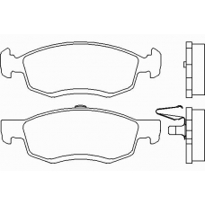 P 68 039 BREMBO Комплект тормозных колодок, дисковый тормоз