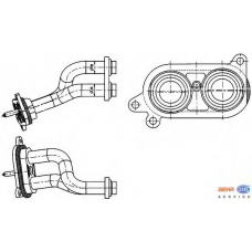 8MY 376 744-611 HELLA Трубопровод, теплообменник