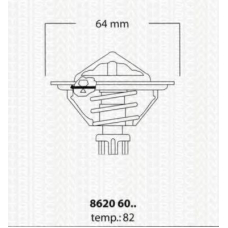 8620 6082 TRISCAN Термостат, охлаждающая жидкость