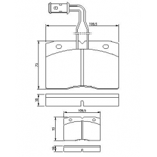 0 986 424 145 BOSCH Комплект тормозных колодок, дисковый тормоз