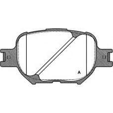 BPA0742.00 OPEN PARTS Комплект тормозных колодок, дисковый тормоз