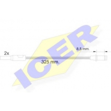 610184 E C ICER Сигнализатор, износ тормозных колодок