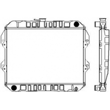 1461-0222 SAKURA  Automotive Радиатор, охлаждение двигателя