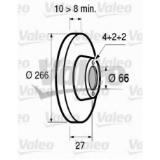 186134 VALEO Тормозной диск