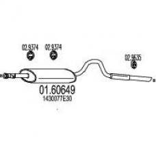 01.60649 MTS Глушитель выхлопных газов конечный