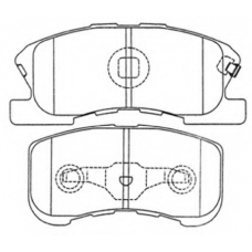 AKD-6427 ASVA Комплект тормозных колодок, дисковый тормоз