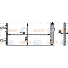 8FC 351 301-601 HELLA Конденсатор, кондиционер