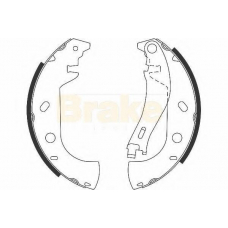 SH2535 BRAKE ENGINEERING Комплект тормозных колодок