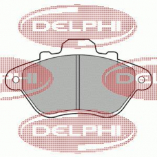 LP666 DELPHI Комплект тормозных колодок, дисковый тормоз