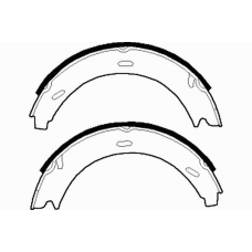 N1525 NECTO Комплект тормозных колодок, стояночная тормозная с