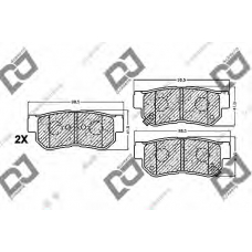 BP1128 DJ PARTS Комплект тормозных колодок, дисковый тормоз