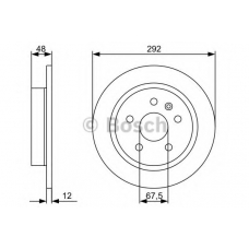 0 986 479 C73 BOSCH Тормозной диск