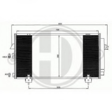 8668600 DIEDERICHS Конденсатор, кондиционер