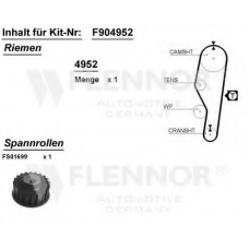 F904596V FLENNOR Комплект ремня грм
