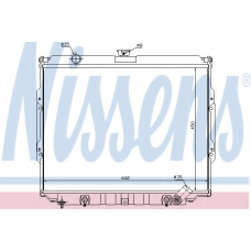 67043 NISSENS Радиатор, охлаждение двигателя