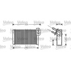 812111 VALEO Теплообменник, отопление салона